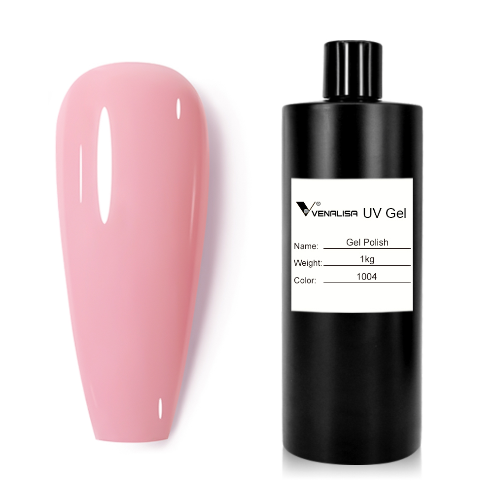 Gel Refill Pack - Venalisa-ジェルネイルポリッシュ,マニキュア製品,UV LED硬化,長持ちするダイヤモンド,1l,ヌード,ピンク,浸漬,#1004
