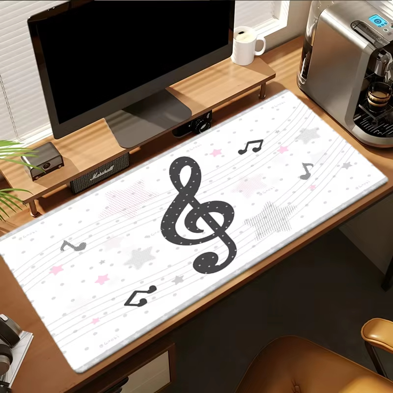 Leather Desk Pad - 波模様のドット柄、PUレザー製マウスパッド、デスクパッド、滑り止め加工、家庭用・オフィス用デスクマット、PUレザー製ノートパソコン用マウスパッド。