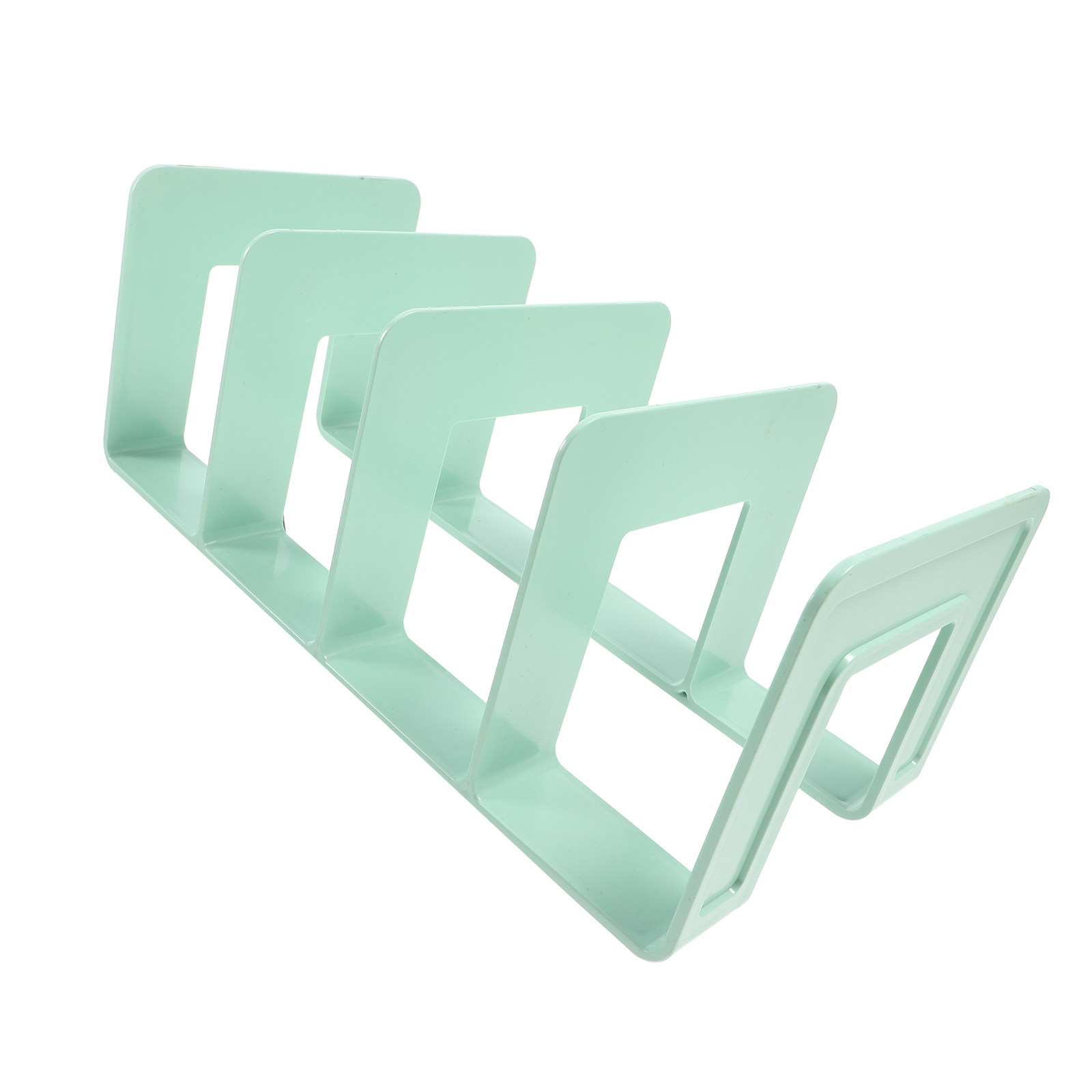 Magazine Holder Rack - 本棚、デスクトップファイルラック、オフィス用ブックスタンド、本棚仕切り、重い本や雑誌を立てて収納できる安定したブックエンド、収納用ファイルホルダー。
