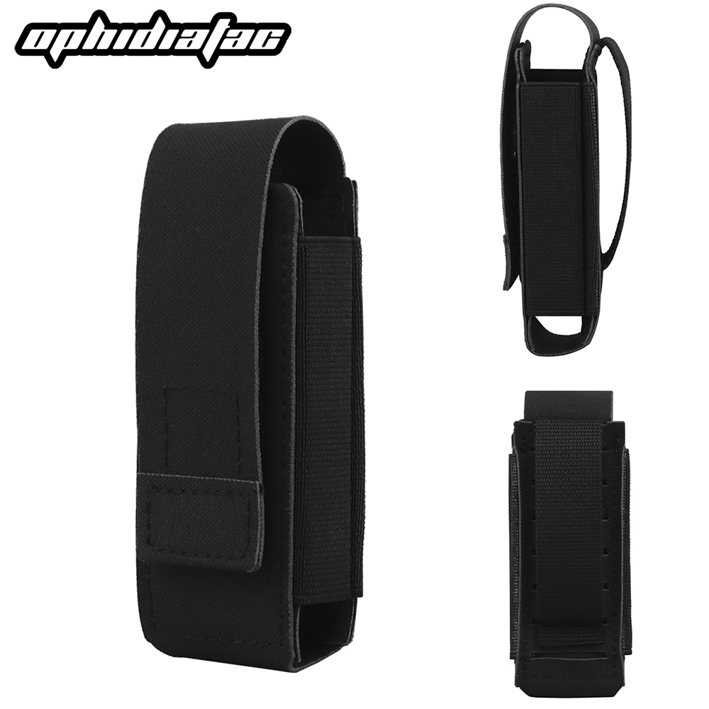 Magazine Holder Rack - OPHIDIAN 狩猟モールペッパースプレーバッグ多目的バッグ弾性 9 ミリメートルマガジン懐中電灯ホルダー狩猟ベストベルトアクセサリー