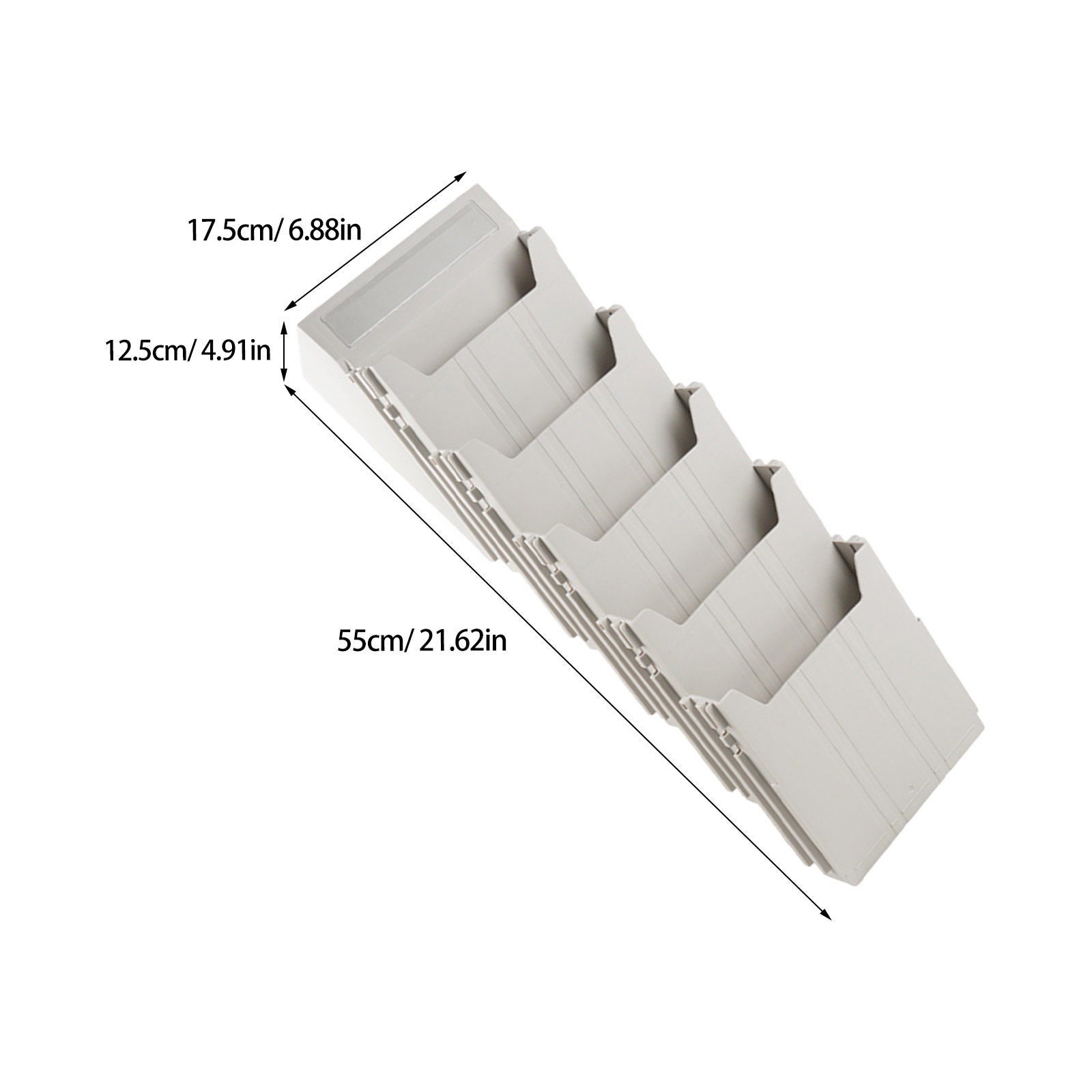 壁掛け式ファイルオーガナイザー 調整可能なスロット オフィス - Magazine Holder Rack のレビューと価格