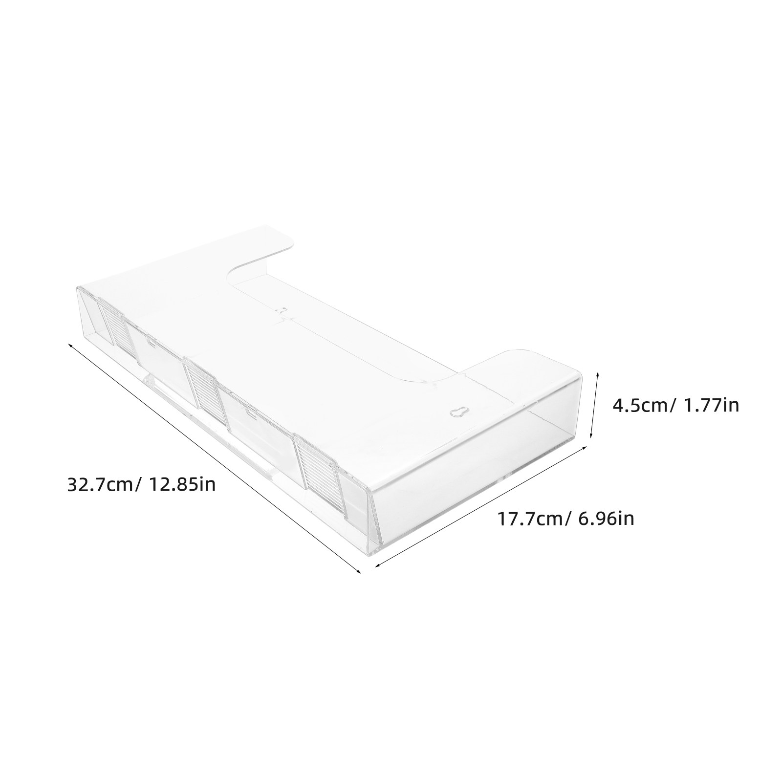 アクリル製壁掛けファイルホルダー2個セット。透明な書類整理ケ - Magazine Holder Rack のレビューと価格