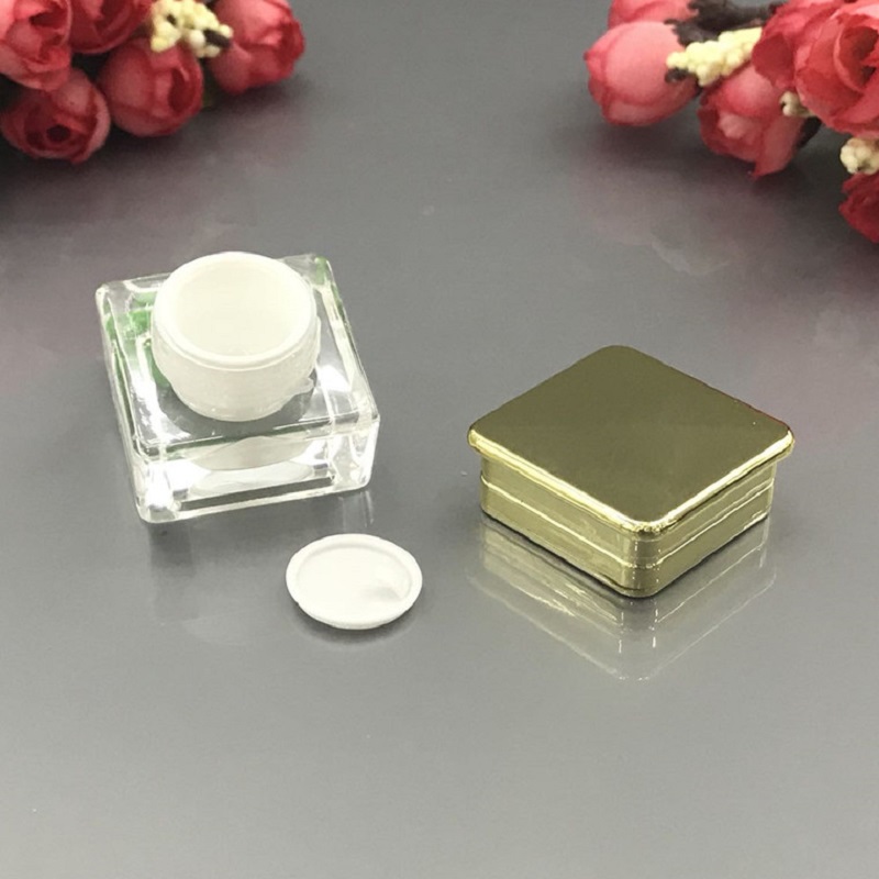 5 グラムゴールドスクエアプラスチックアクリル瓶/ポット/ボ - Gel Refill Pack のレビューと価格