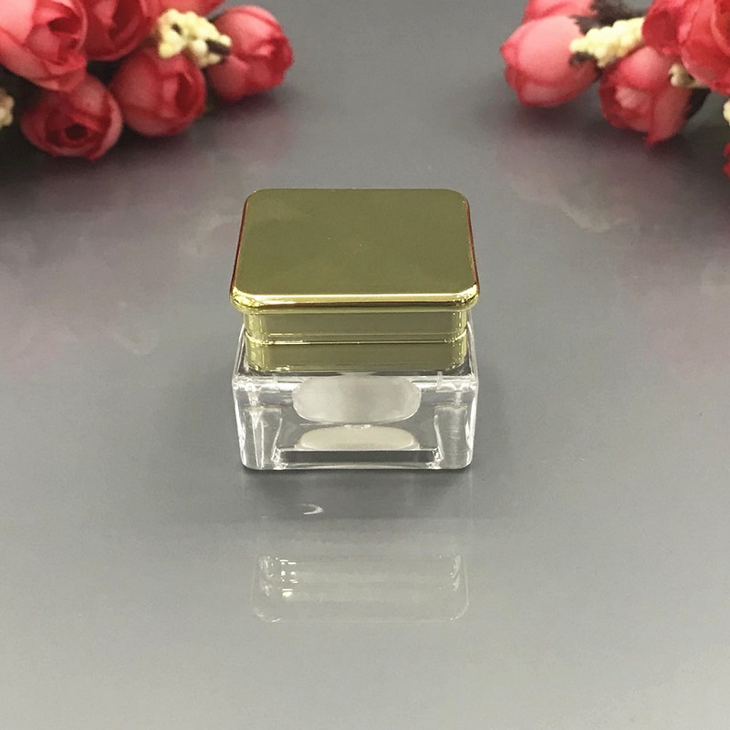 5 グラムゴールドスクエアプラスチックアクリル瓶/ポット/ボ - Gel Refill Pack のレビューと価格