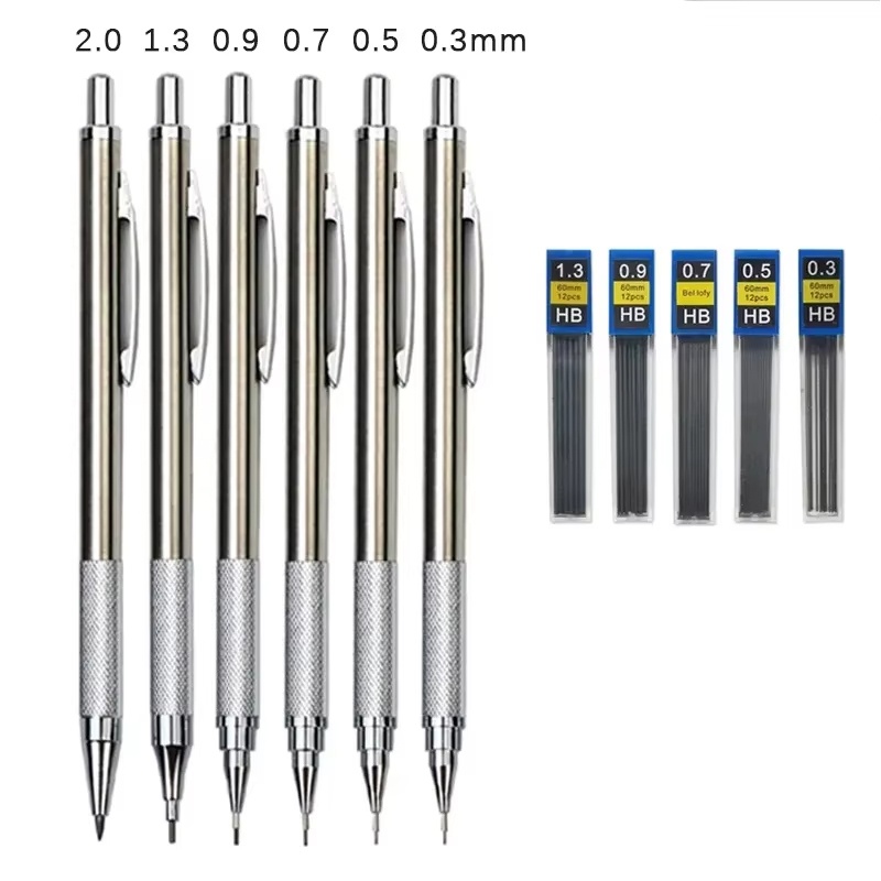 金属製シャープペンシル 0.3 0.5 0.7 0.9 1. - Mechanical Pencil 0.3 のレビューと価格