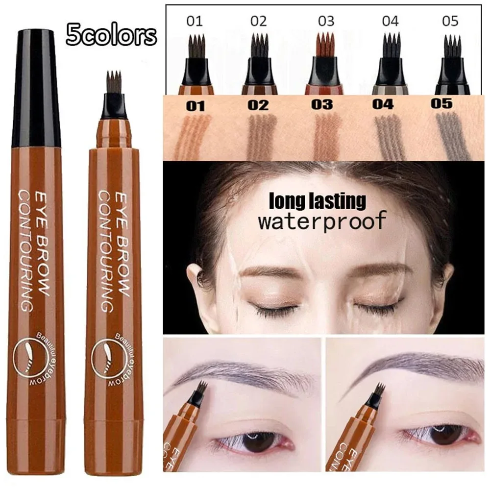 1本入り 防水フォークチップ眉ペンシル ダークグレー 長持ち - Correction Pen Fine のレビューと価格