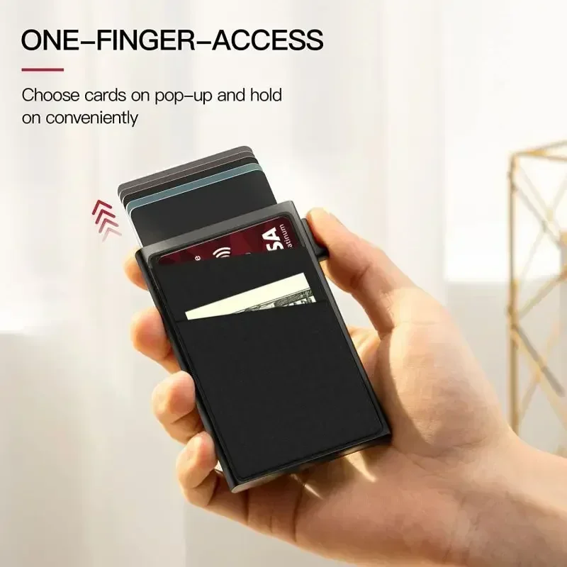 RFID ビジネスクレジットカードホルダー男性財布スリム薄型 - Index Card Holder のレビューと価格